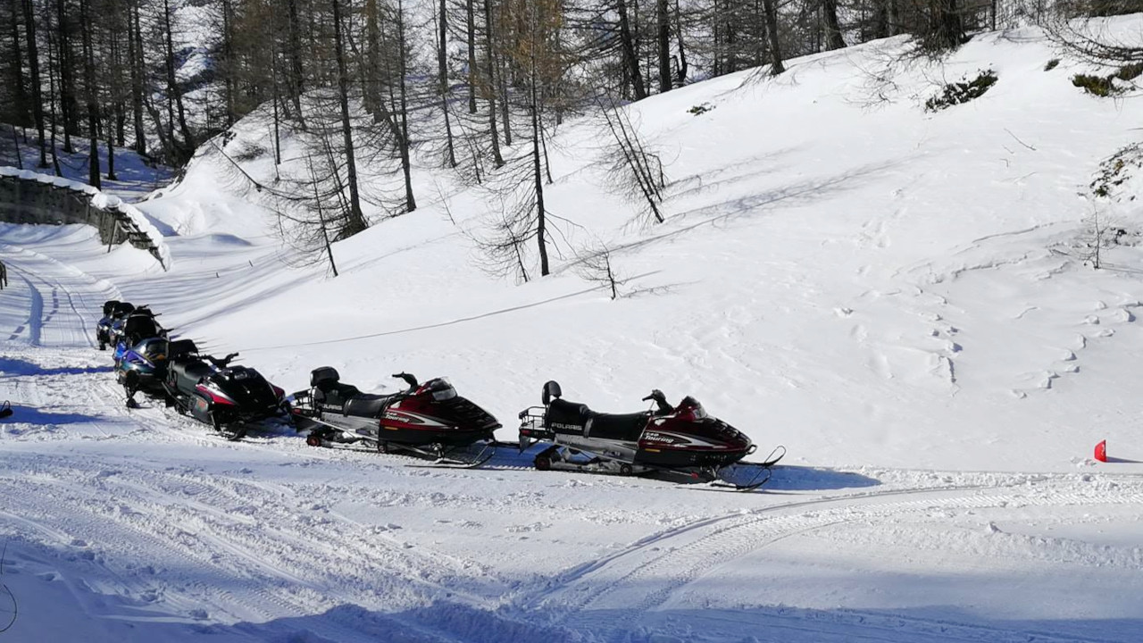 Motoslitte a Breuil-Cervinia