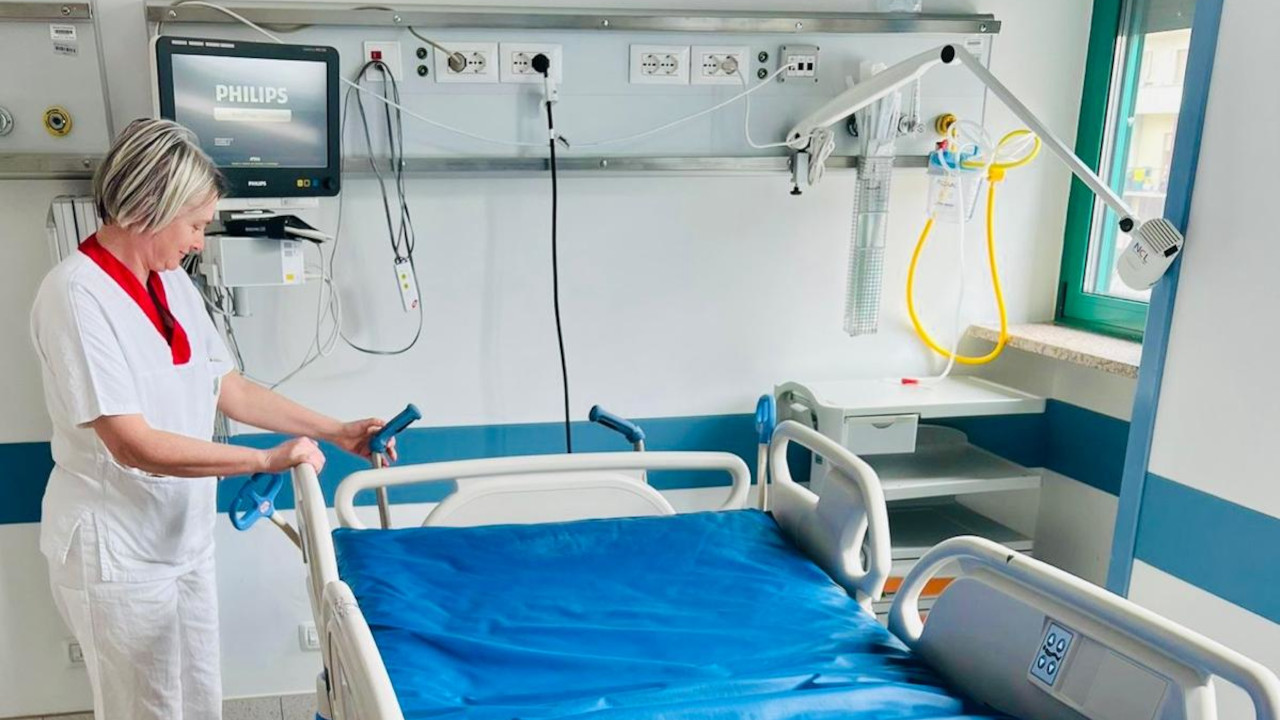 Un letto della nuova 'stroke unit'