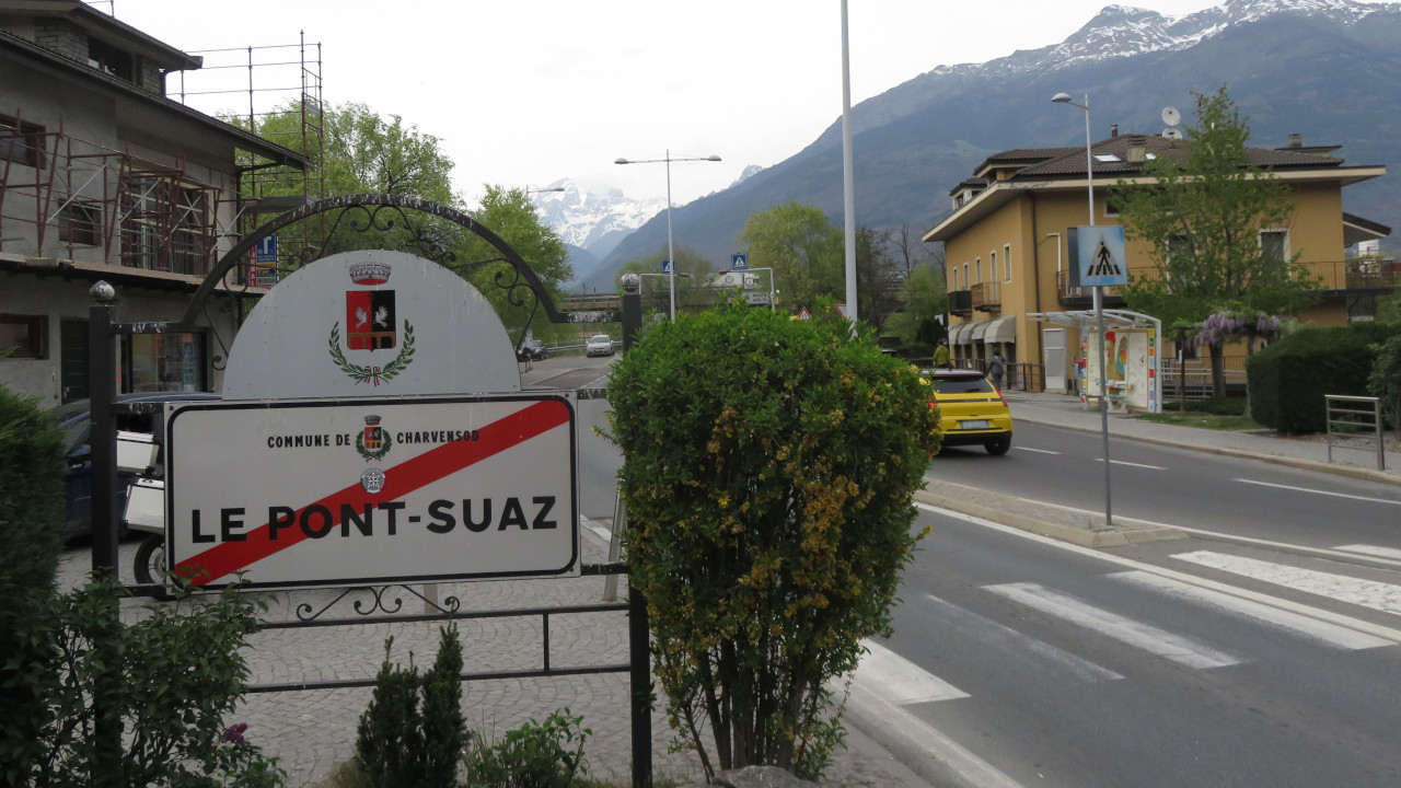 La zona del Pont-Suaz da Charvensod