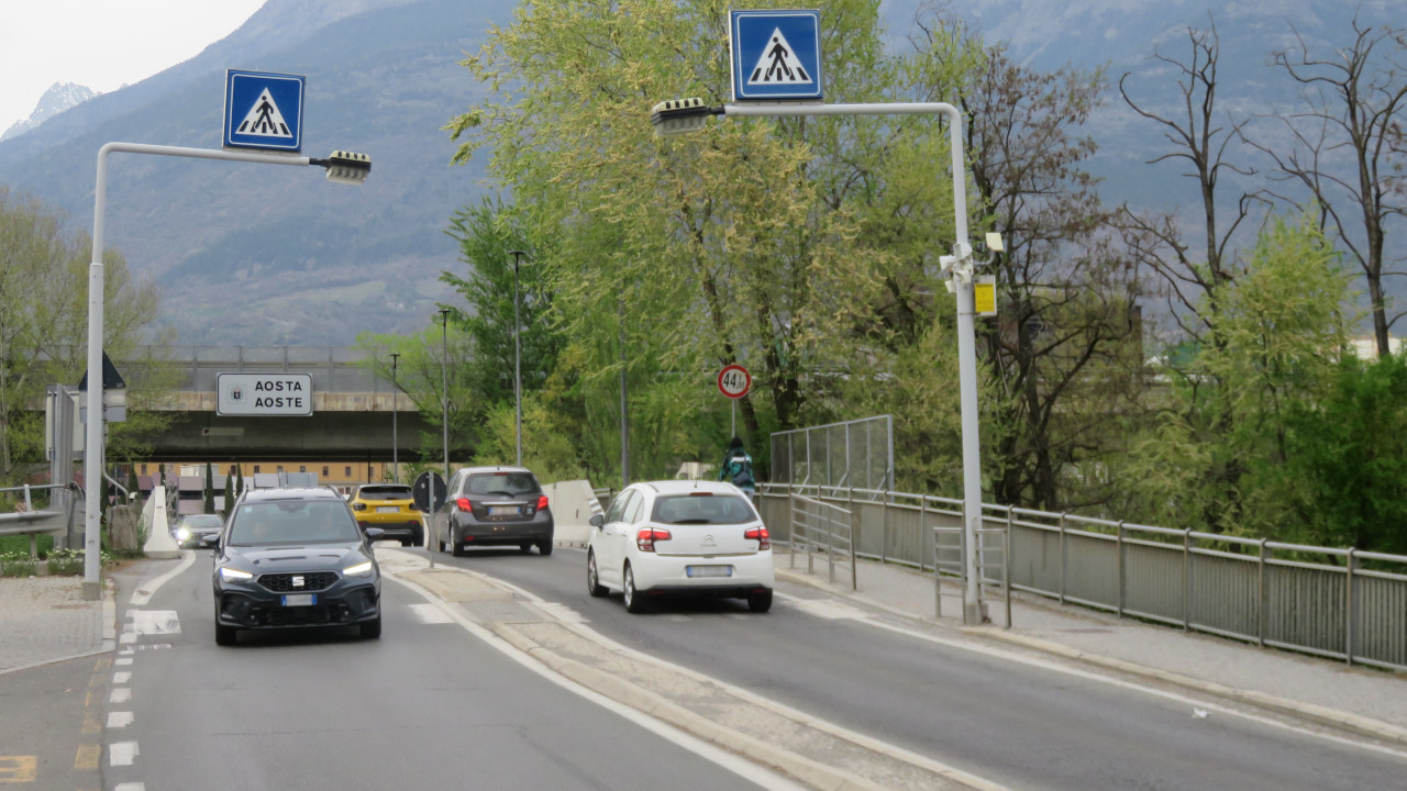 Il traffico sul Pont-Suaz