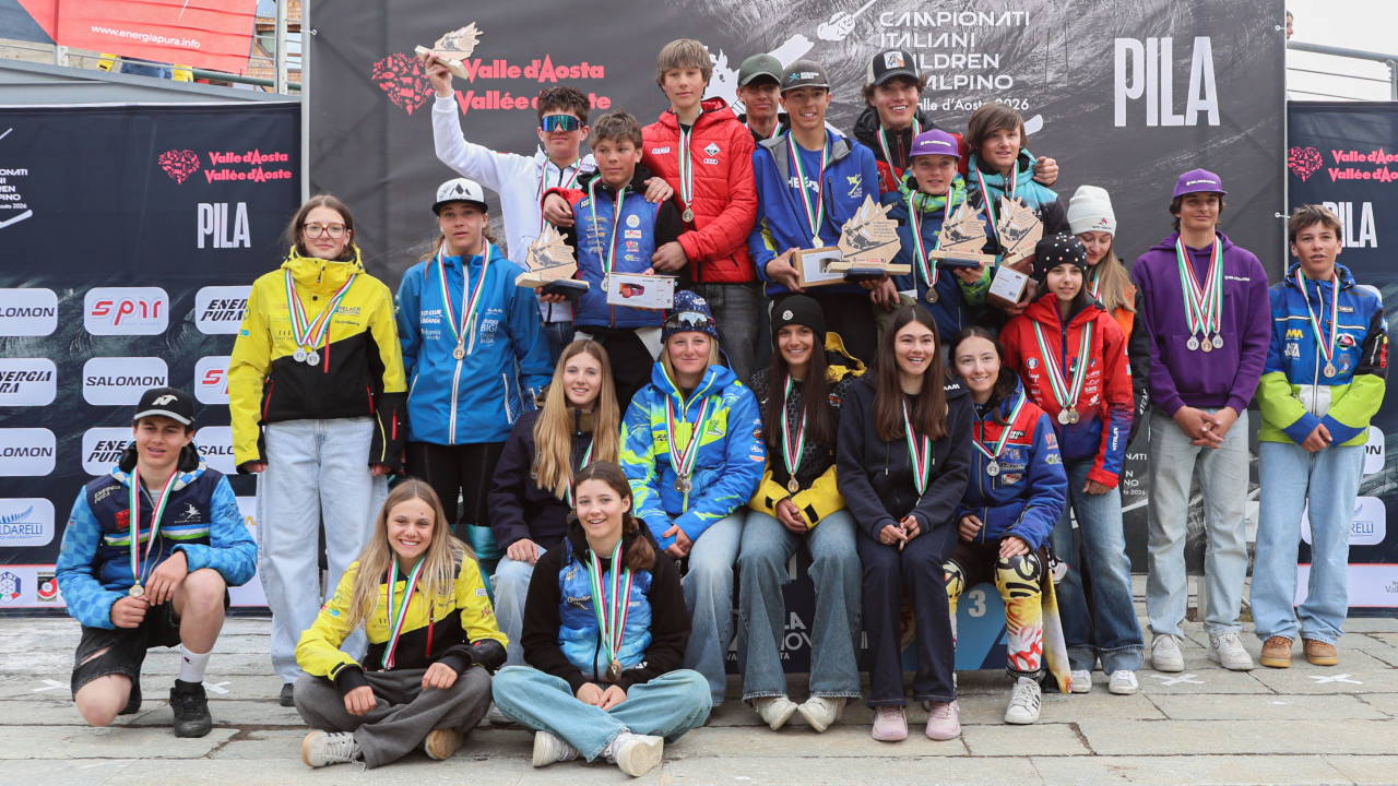 I medagliati ai Campionati Children di Pila
