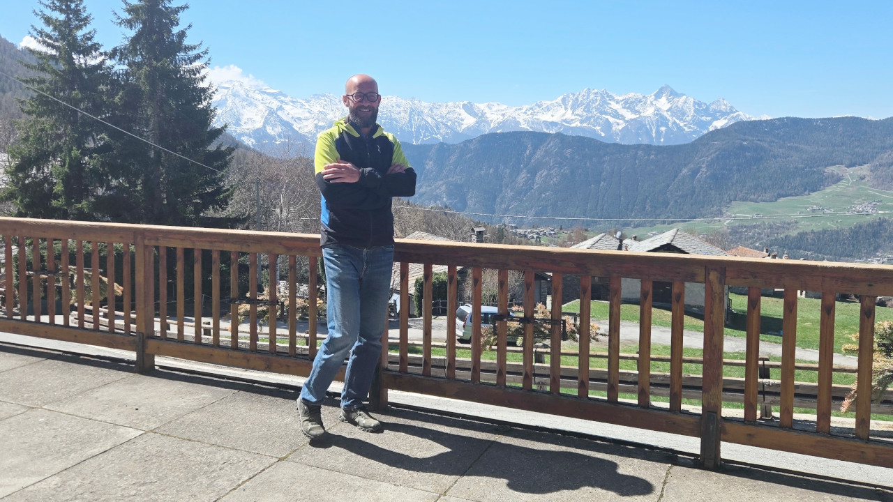 Mauro Duroux, presidente dell'Unité Mont-Cervin e sindaco di La Magdeleine