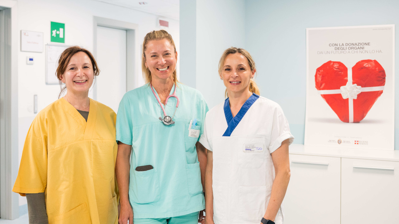 Morena Gualtieri, Sara Calligaro, e Francine Massariol dell'Azienda Usl della Valle d'Aosta