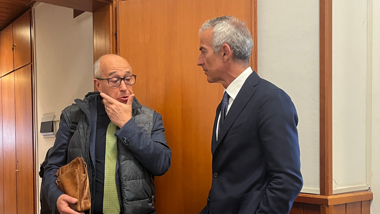 I professori Marcello Cecchetti ed Andrea Morrone