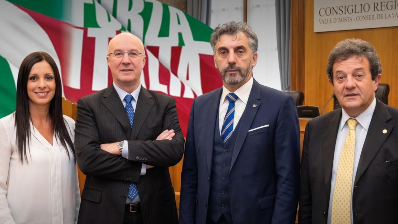 Emily Rini e i consiglieri regionali di Forza Italia realizzati da Fratelli d'Italia con la IA