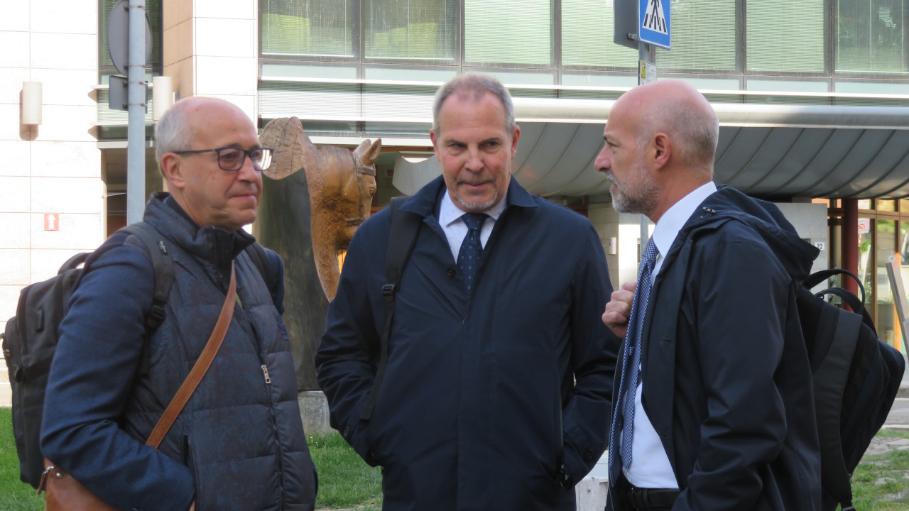 Gli avvocati Marcello Cecchetti, Riccardo Jans ed Ulisse Corea