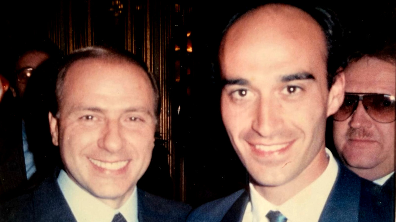 Massimo Lattanzi con Silvio Berlusconi nella foto pubblicata sui social