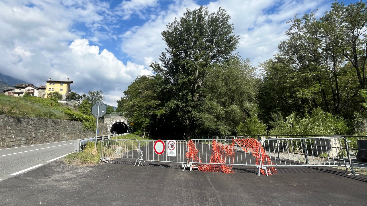 La zona della ss26 di Châtillon dove è iniziato l'inseguimento