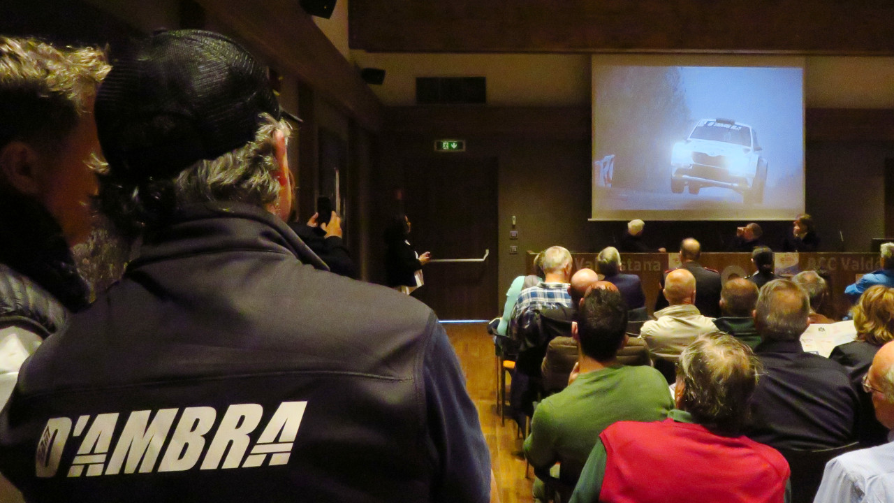 Elwis Chentre alla presentazione del 47° Rally della Valle d'Aosta