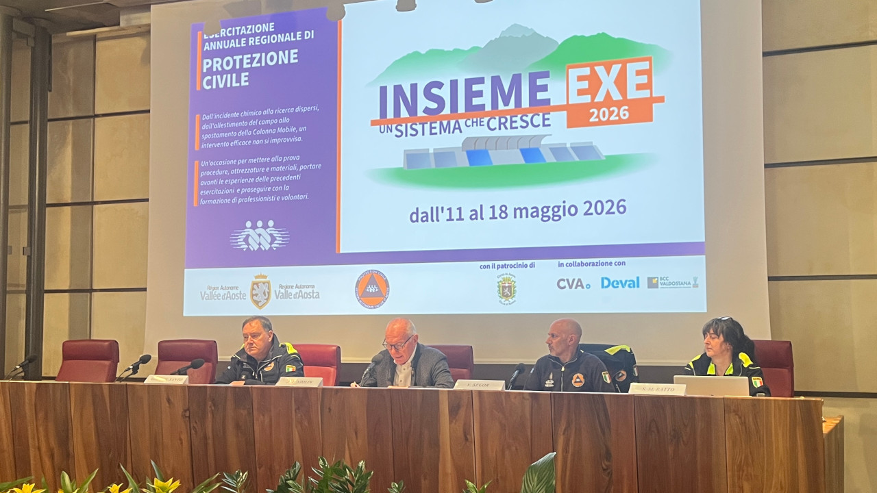 Il Generale Giovanni Santo, Renzo Testolin, Valerio Segor e Sara Maria Ratto