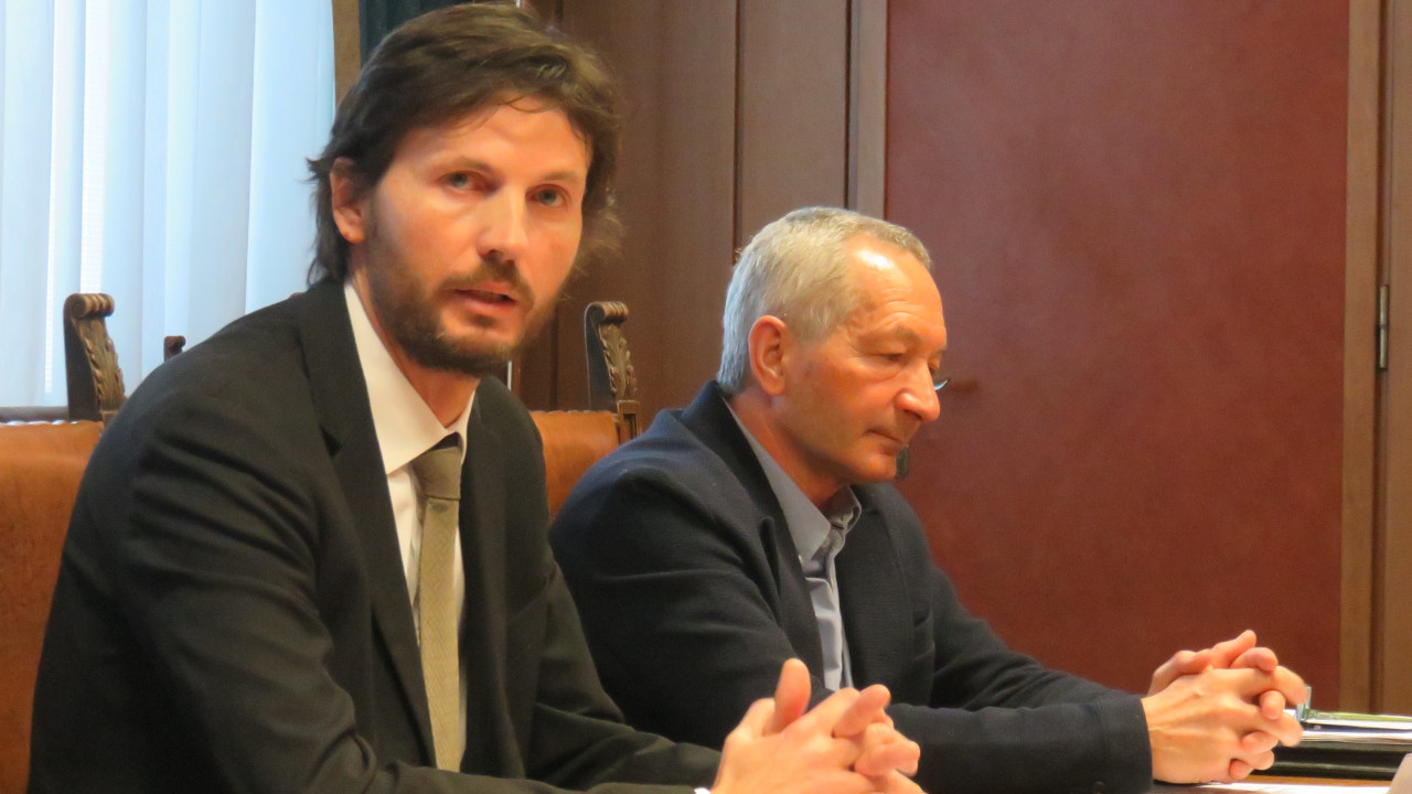 Luca Merighi e Roberto Francesconi, direttore e presidente di 'Fondemain'