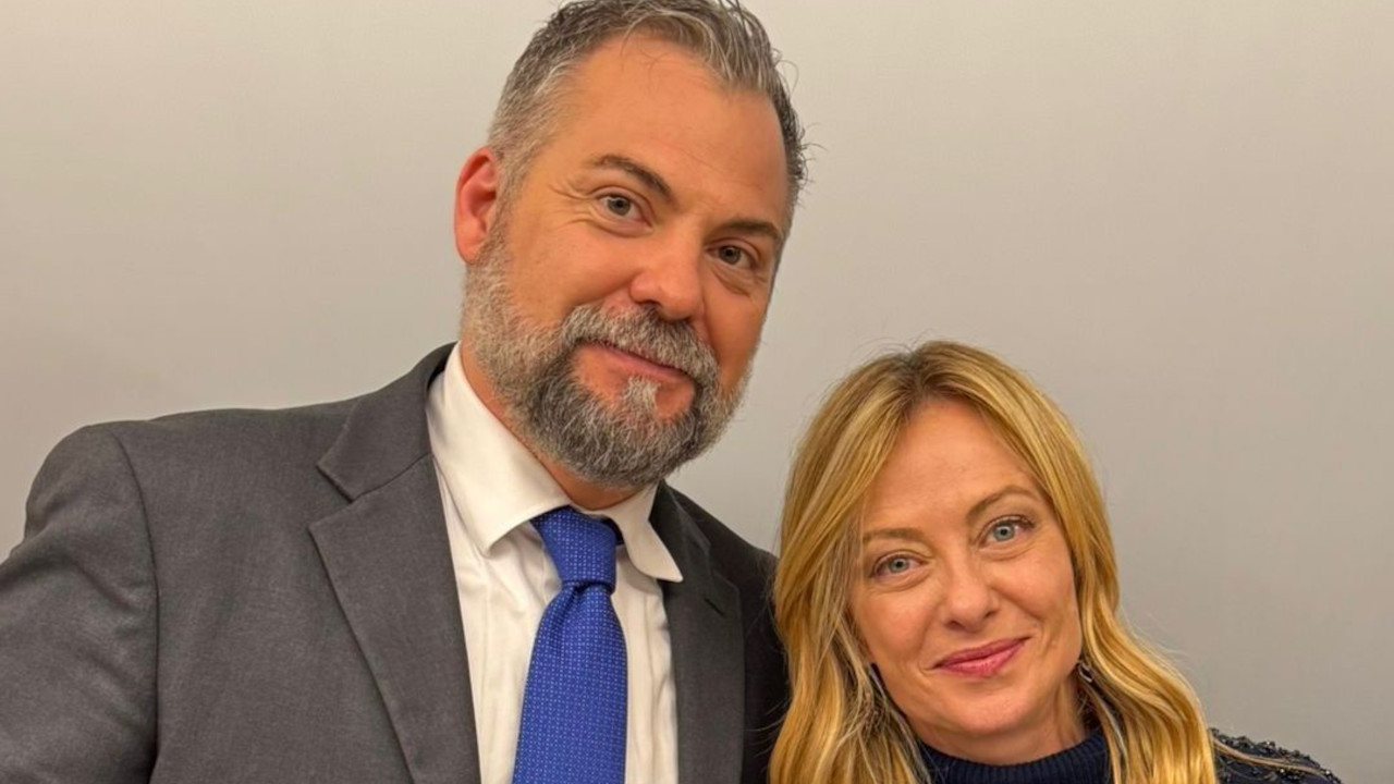 Vincenzo Amich con Giorgia Meloni