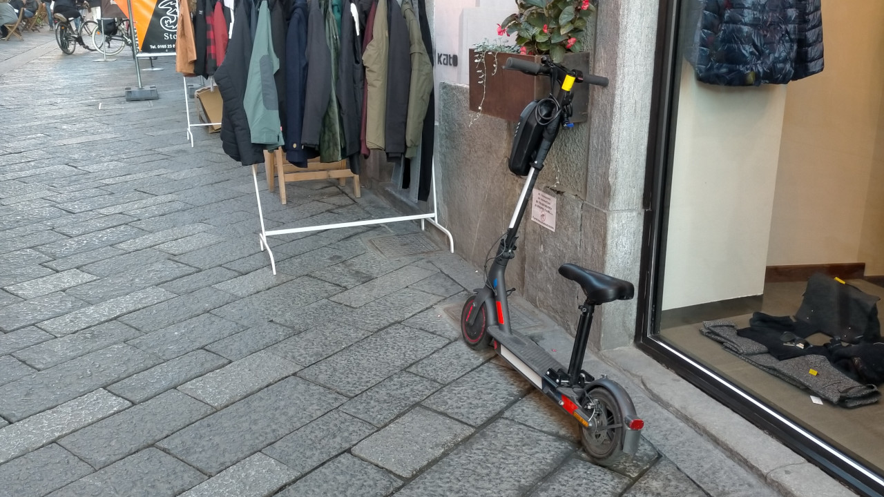 Un monopattino modificato