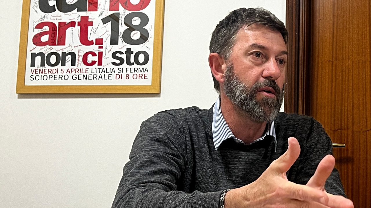 Fabrizio Graziola, segretario della Fiom Cgil VdA