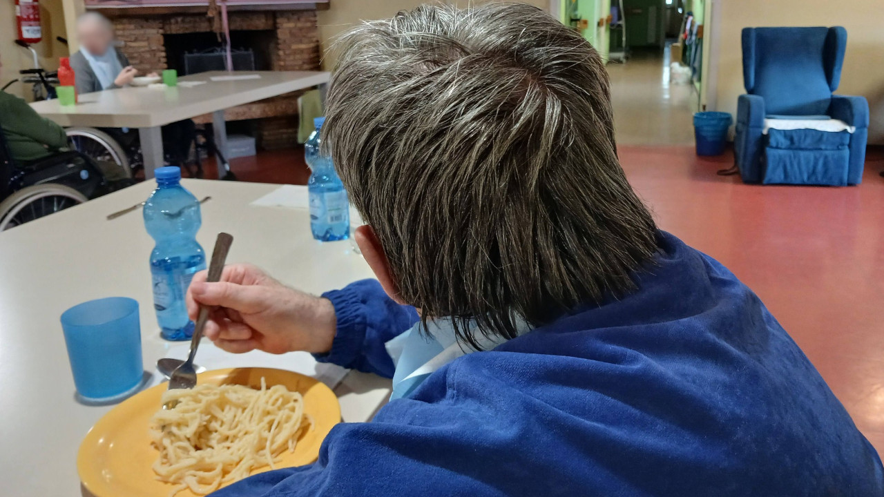 La cena in una RSA ad Aosta