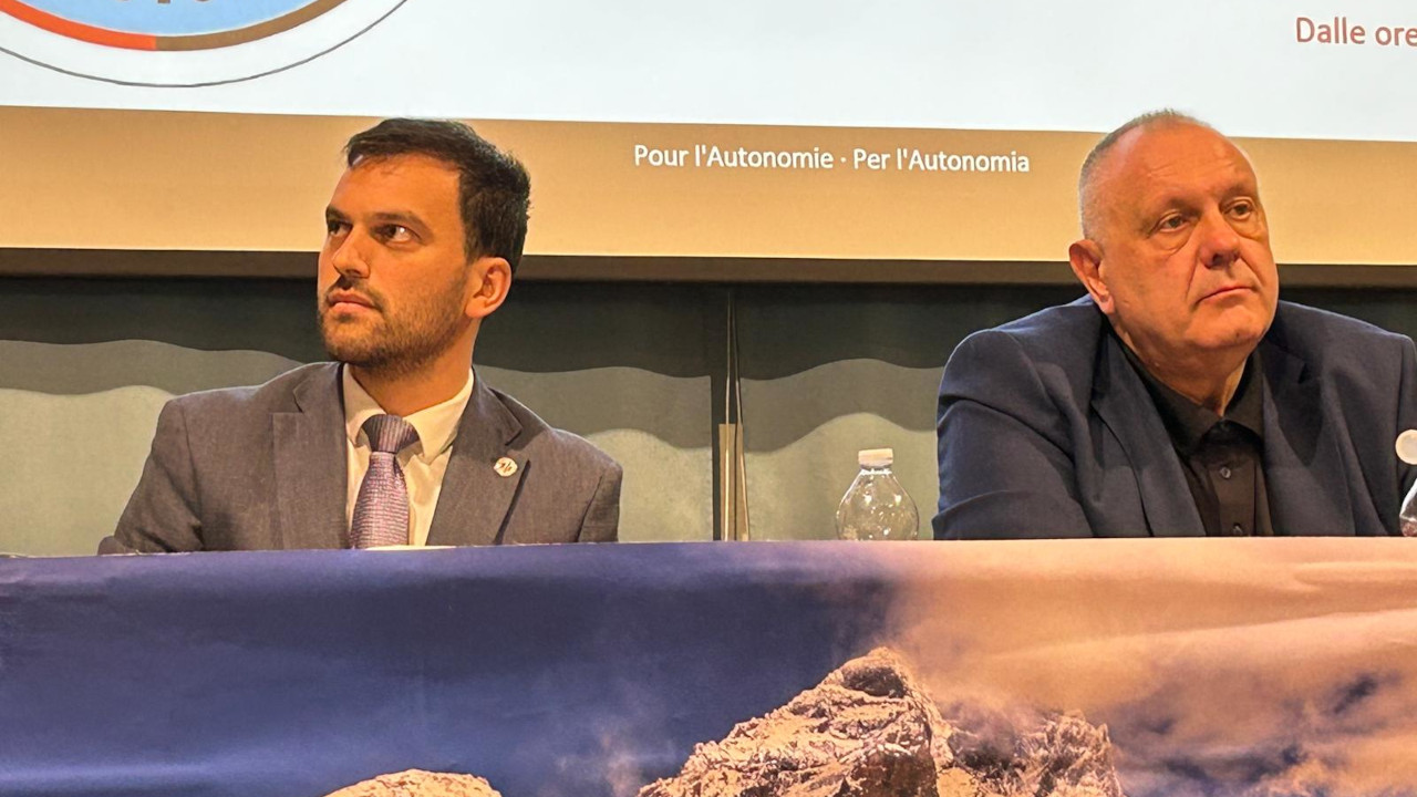 Il presidente Marco Carrel ed il segretario politico Aldo Di Marco