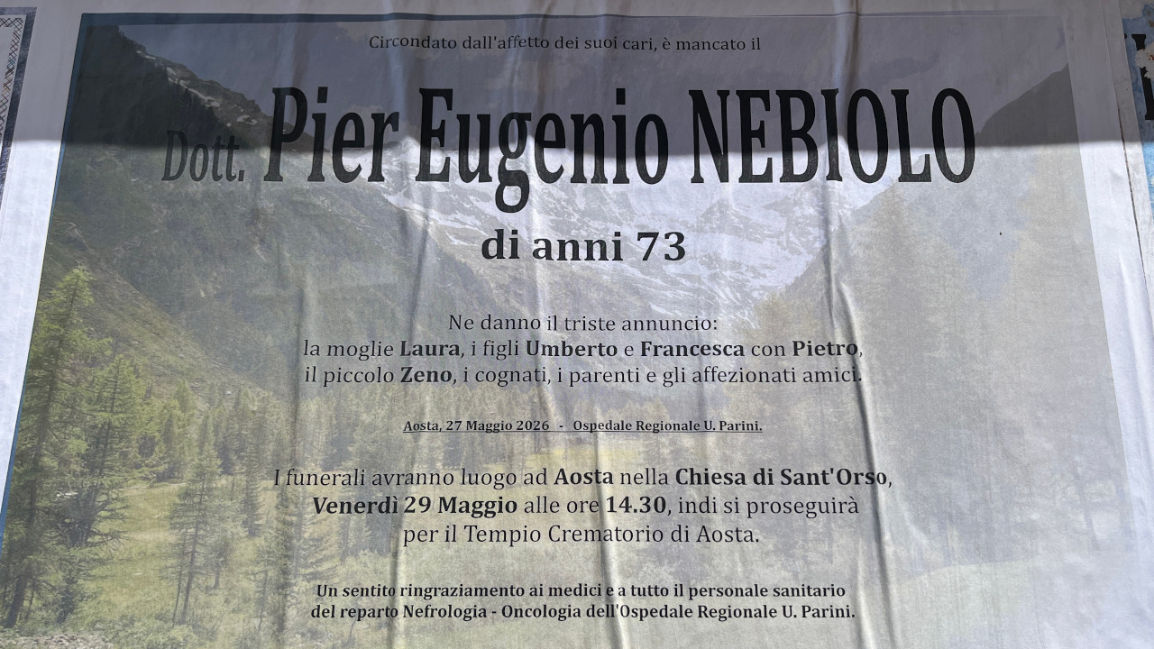 Il necrologio di Pier Eugenio Nebiolo