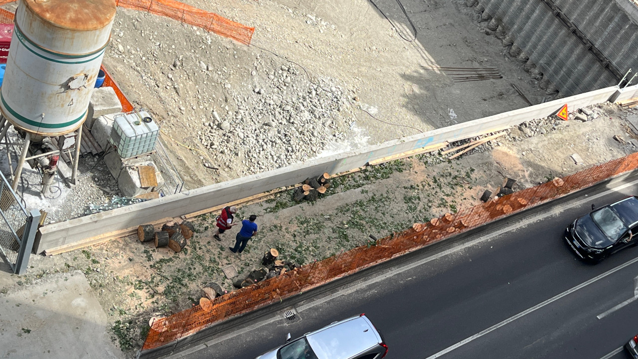 La zona di corso Saint-Martin de Corléans dove sono stati abbattuti i tigli