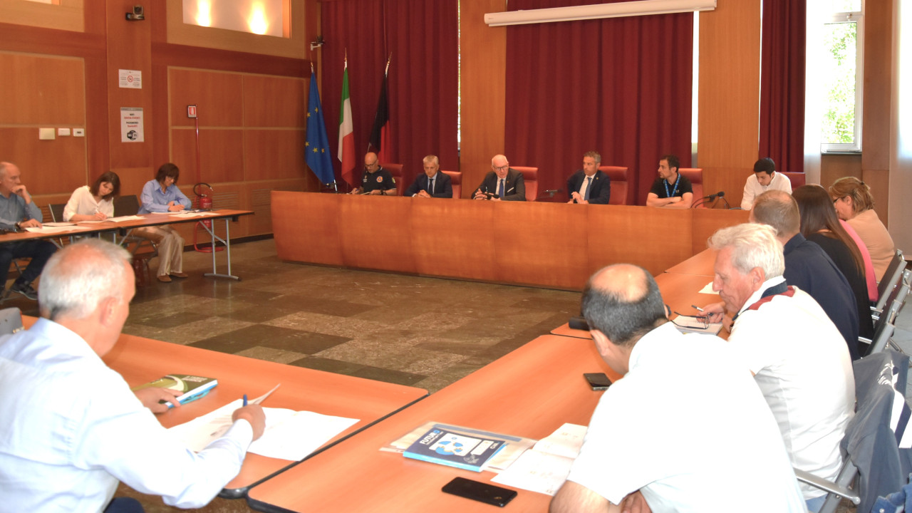 La riunone del COV per la galleria Tour de Grange sulla ss26