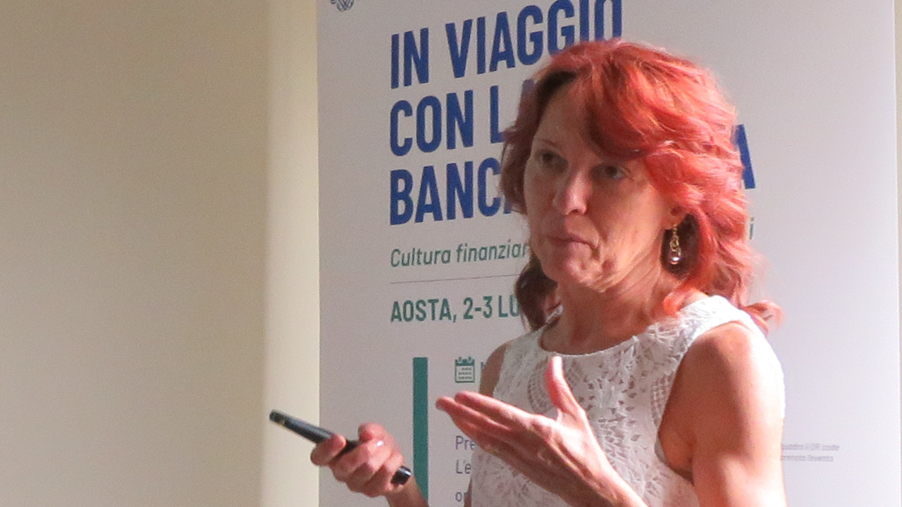 BANKITALIA: VALLE D’AOSTA IN CRESCITA LENTA, TURISMO FORTE MA LAVORO ANCORA FRAGILE 4 Luciana Aimone Gigio, ricercatrice della della Banca d'Italia di Torino, che ha realizzato lo studio sull'economia della Valle d'Aosta