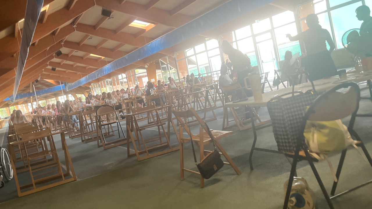 Un momento del concorso dell'Azienda Usl per gli assistenti amministrativi