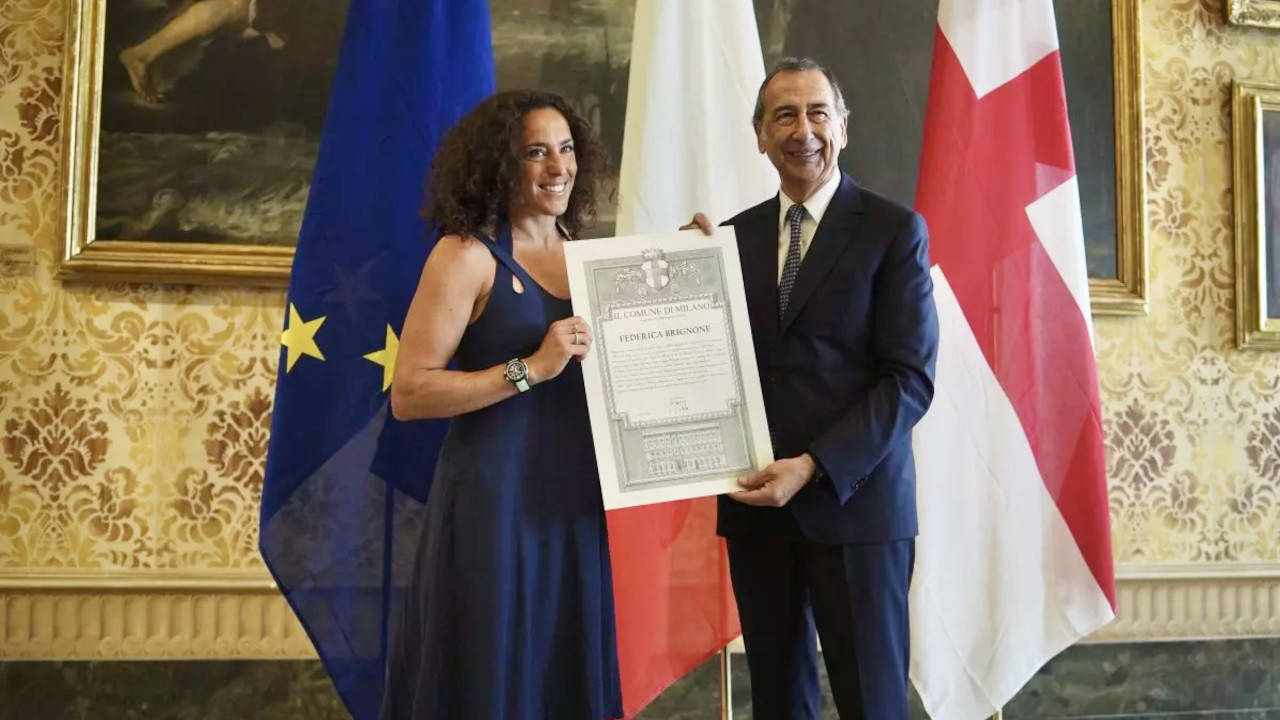 FEDERICA BRIGNONE TRA IL TEST DI USHUAIA, IL FUTURO SENZA I GIOCHI 2030 E UNA VITA OLTRE LO SCI 3 Federica Brignone premiata con 'L'Ambrogino d'oro' dal sindaco di Milano, Giuseppe Sala